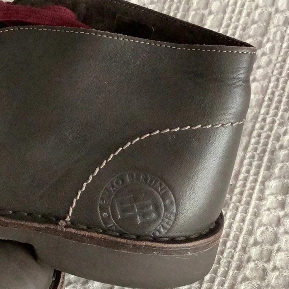 Italian chukka boots leather women sz 38